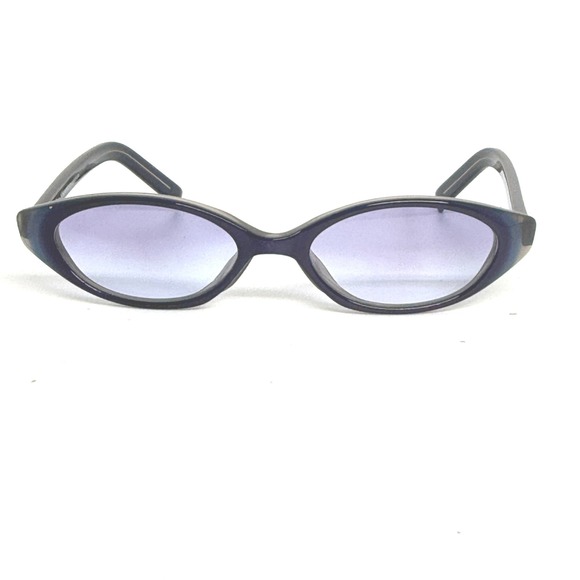 Versino Eyewear N864 Blue Oval‎ Sunglasses Purple Gradient Lens 49-18-140 21616